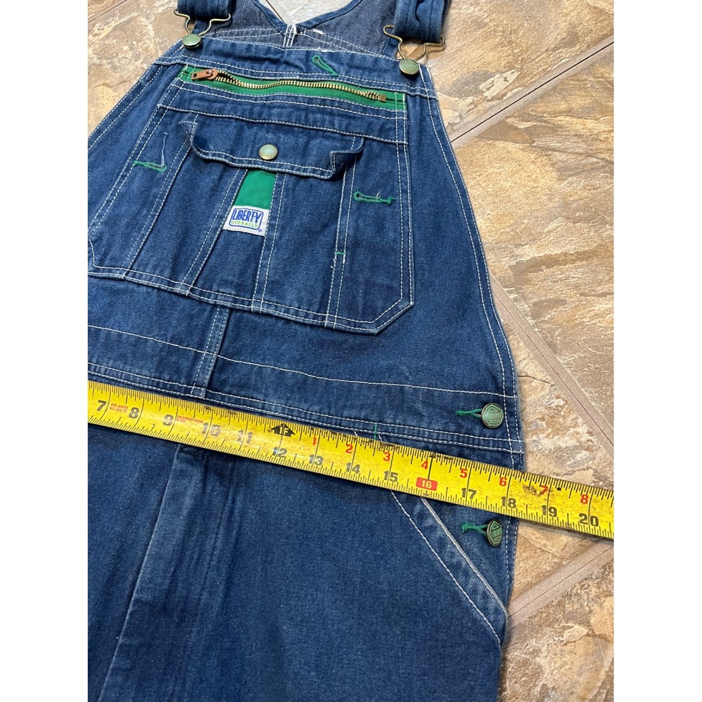 Liberty Overalls Mens 34x29 Blue Denim Bib Workwear MOV18006DB - Picture 6 of 8